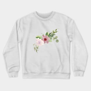 Blissful florals in purple hues Crewneck Sweatshirt